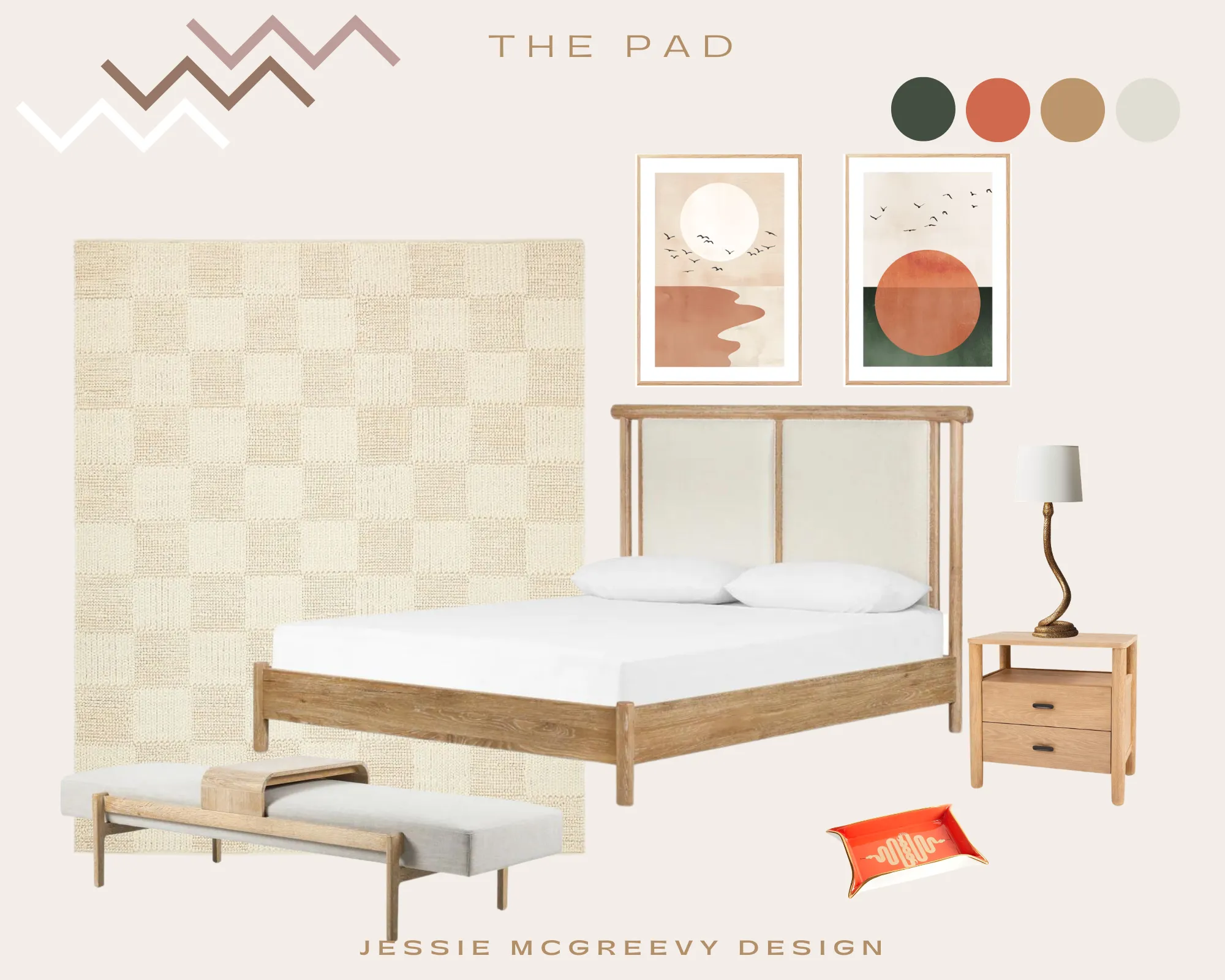 The Pad — Bedroom moodboard