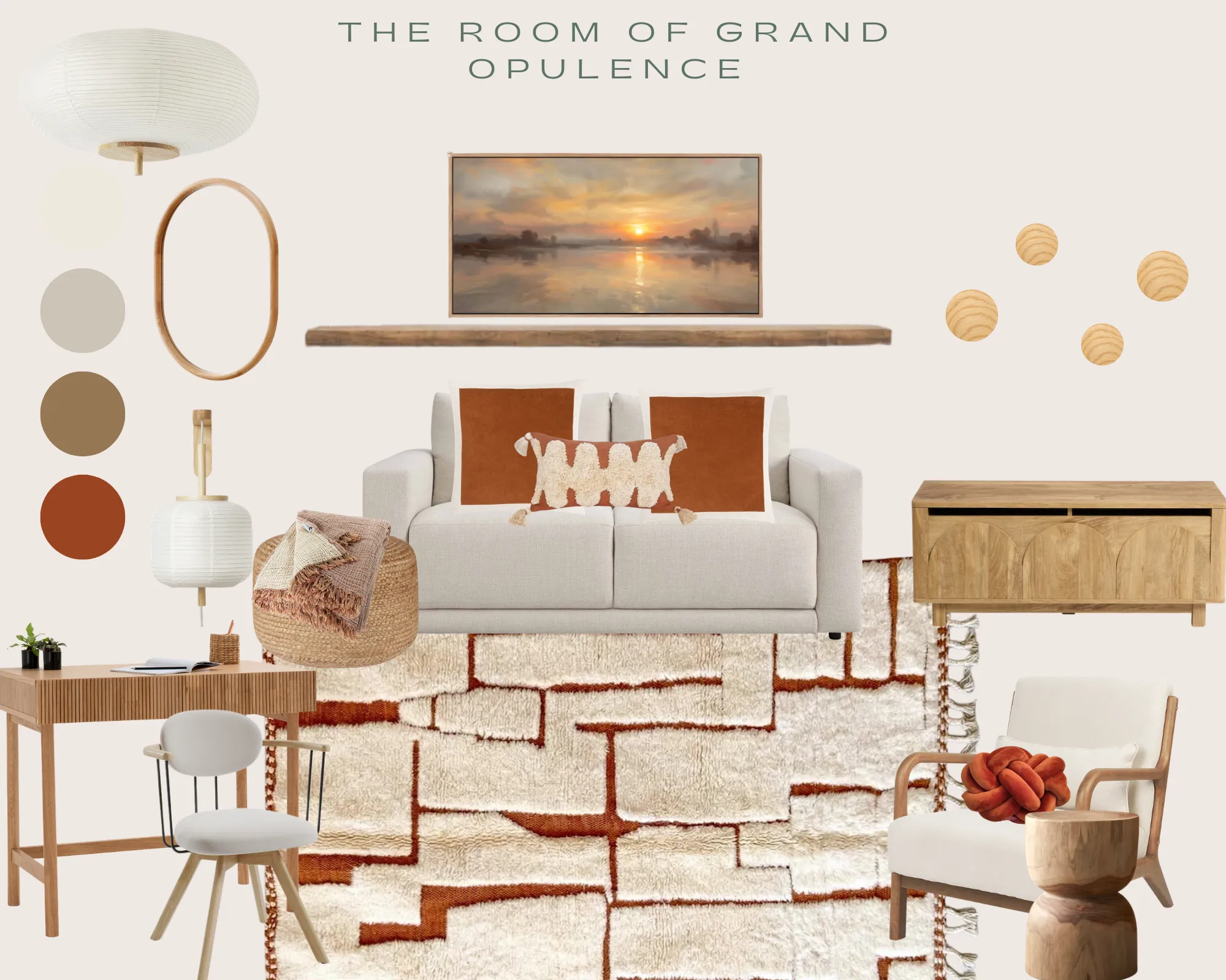 The Room of Grand Opulence moodboard